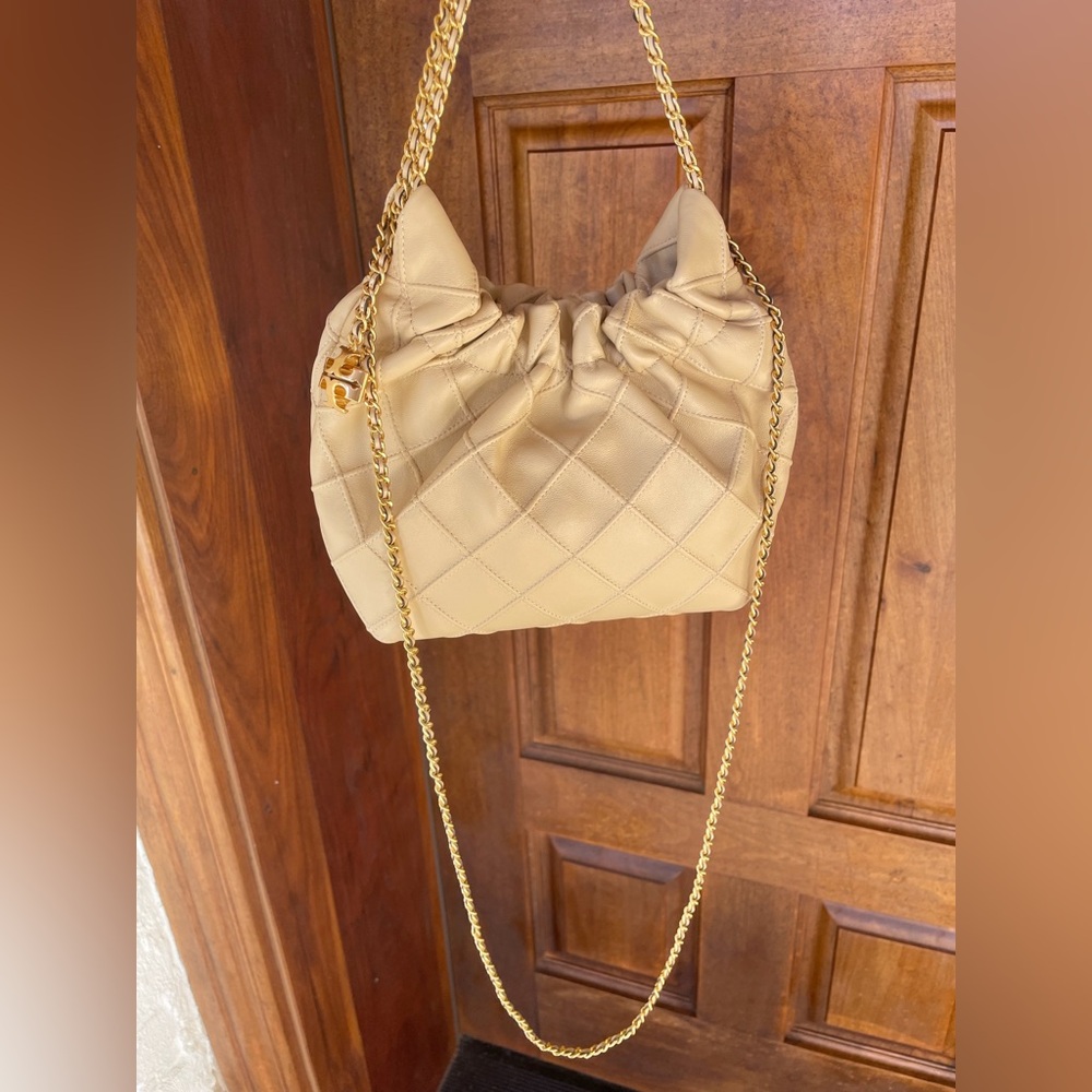 Tory Burch Mini Fleming Soft Hobo Bag | New - Picture 14 of 16